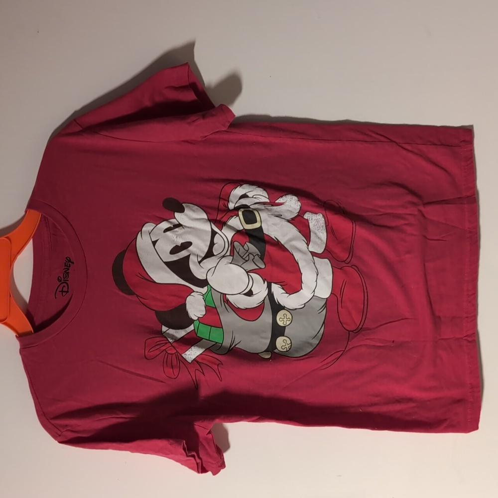 Disney Mickey Mouse Santa Christmas T-shirt medium